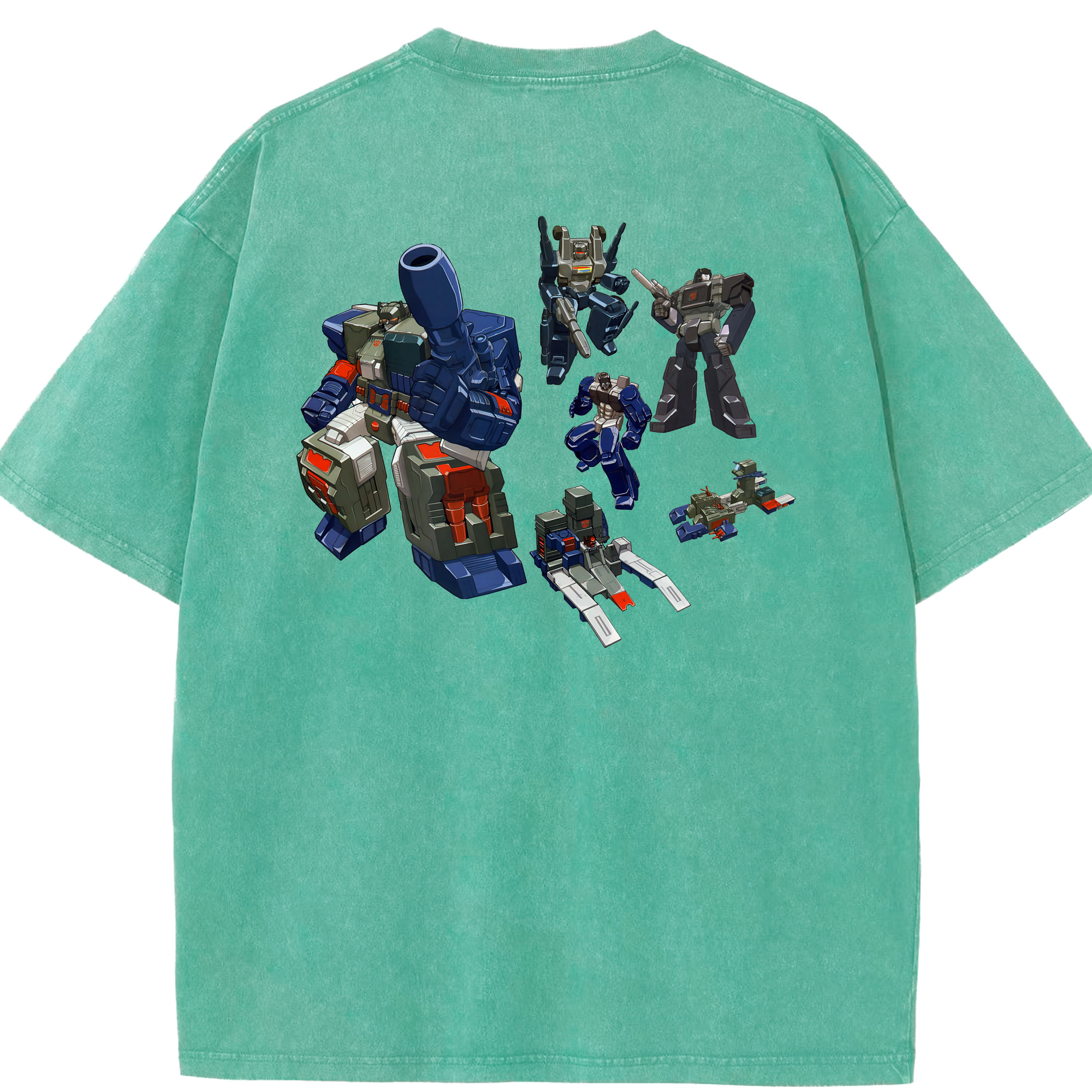 （画像用） Transformers トランスフォーマー 綿100% ヴィンテージ風 半袖Tシャツ（背面プリント）